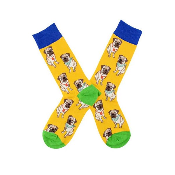 Meia Cano Médio Pug Elegante