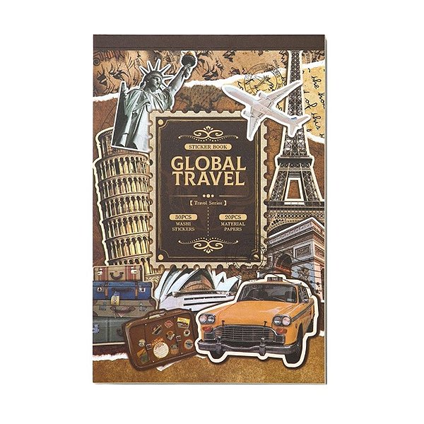Adesivo Decorativo Global Travel