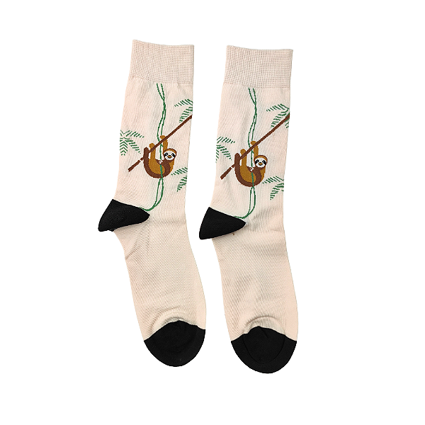 Meia Cano Médio Feminina Bicho Preguiça - Allmini