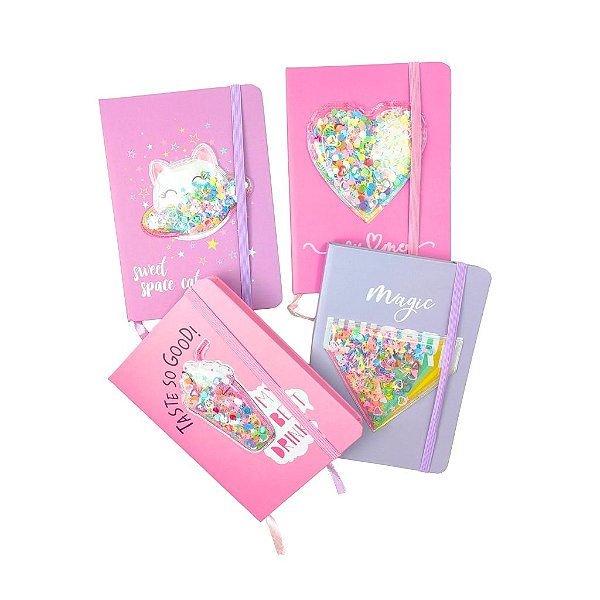 Caderno Magia Glitter - Allmini