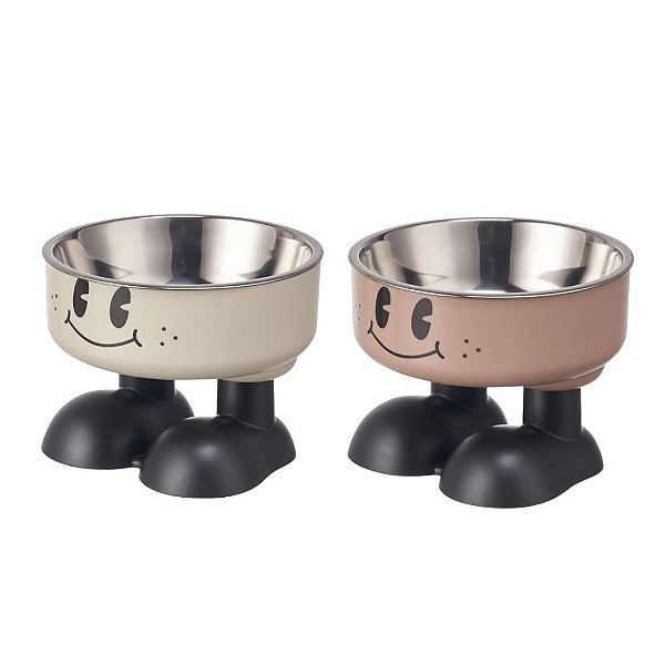 Comedouro para PET com Rostinho Feliz e Pernas