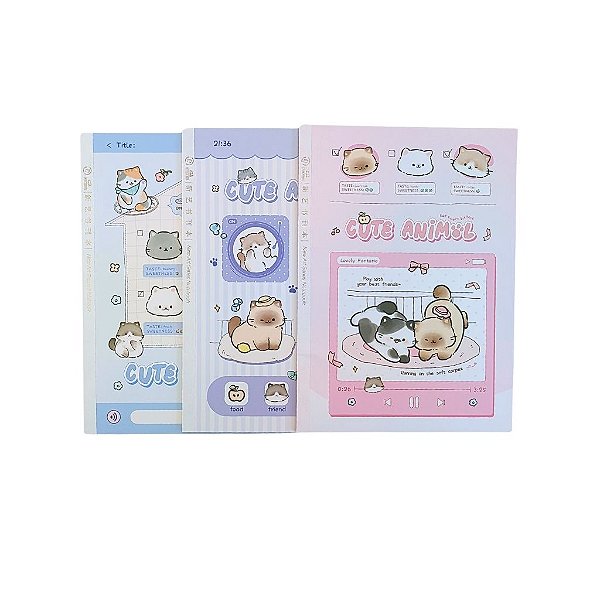 Caderno Cute Animal Gatinhos