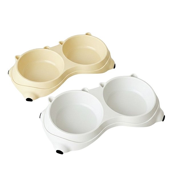 Comedouro Duplo para PET Cores Paisteis