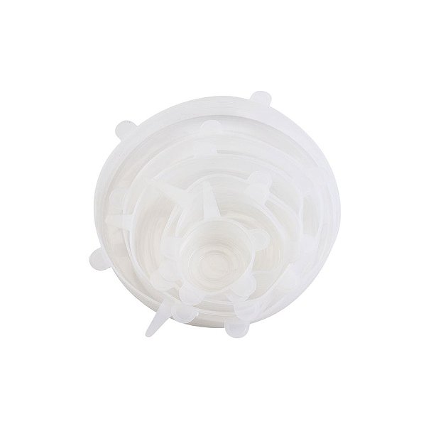 Kit Tampa de Silicone Transparente