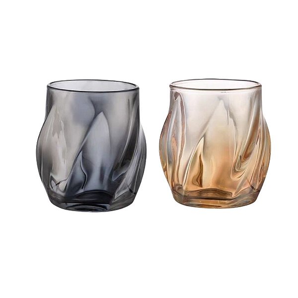 Copo de Vidro Ondas Modernas