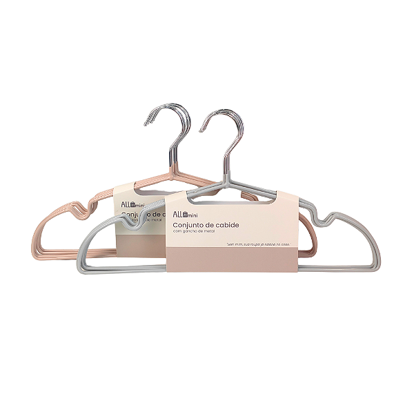 Conjunto de Cabide com Ganho de Metal