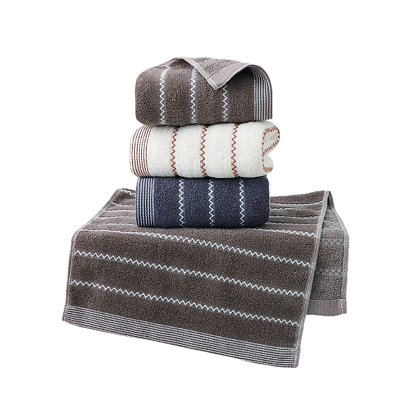 Toalha De Rosto Detalhes Linha Ziguezague