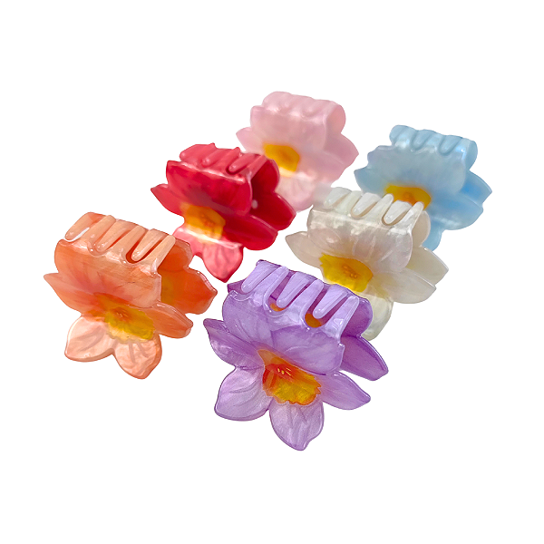 Prendedor De Cabelo Flor Narciso 4cm