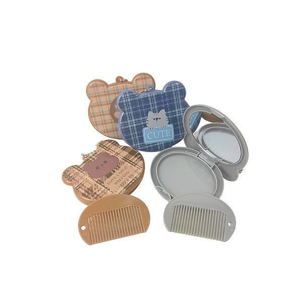 Espelho de Bolso Urso Vintage - Allmini