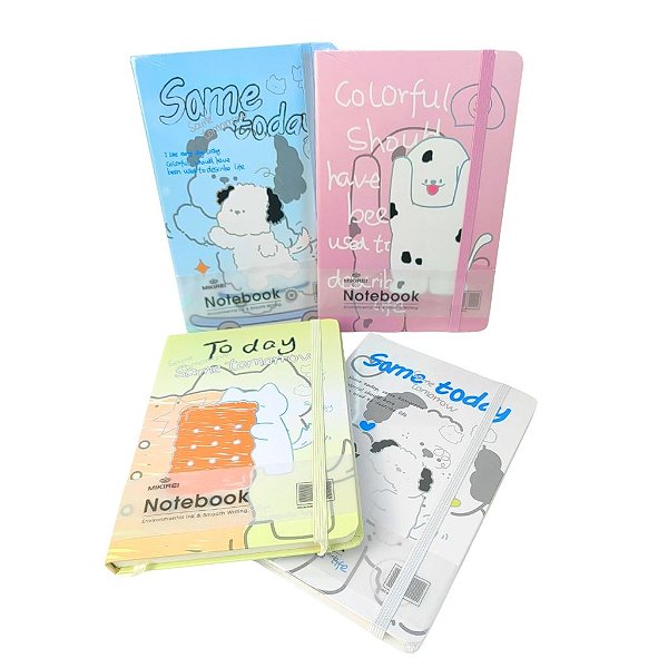 Caderno de Brochura Pautado Cachorrinhos