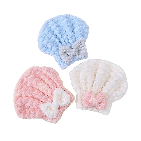 Toalha de Cabelo Touca Laço Color