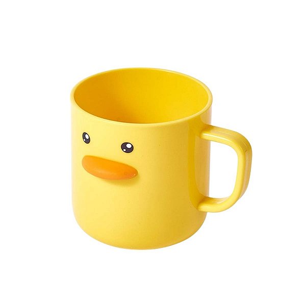 Caneca De Plástico Infantil Patinho