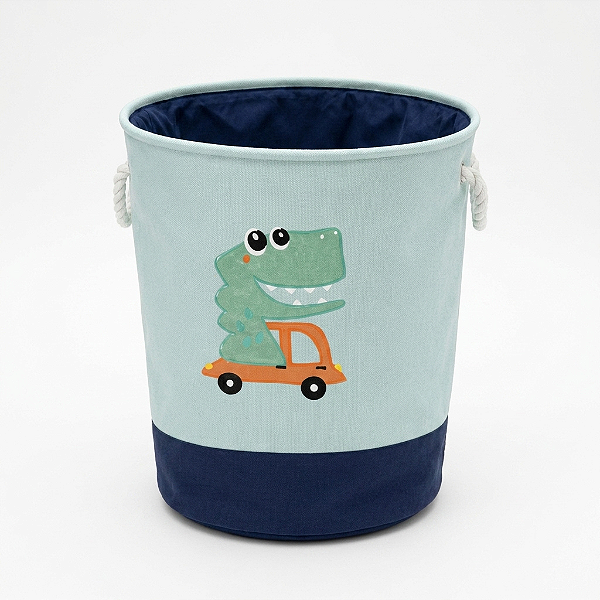 Cesto Organizador Infantil Dinossauro com Alça