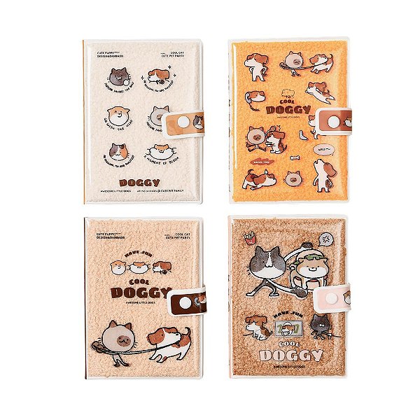 Caderno Peluciado Amigos Cool Doggy - Allmini