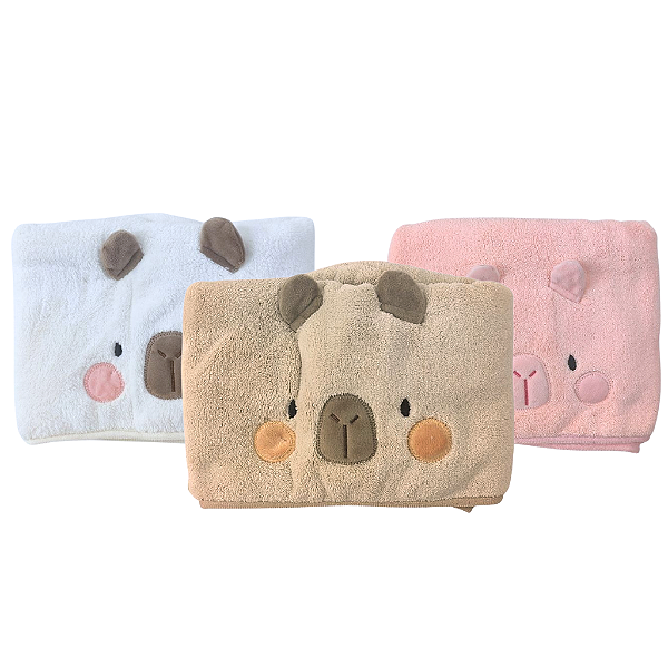 Toalha de Cabelo Animais - Allmini