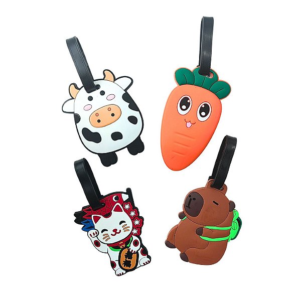 Identificador de Bagagem Personagens e Vegetal - Allmini