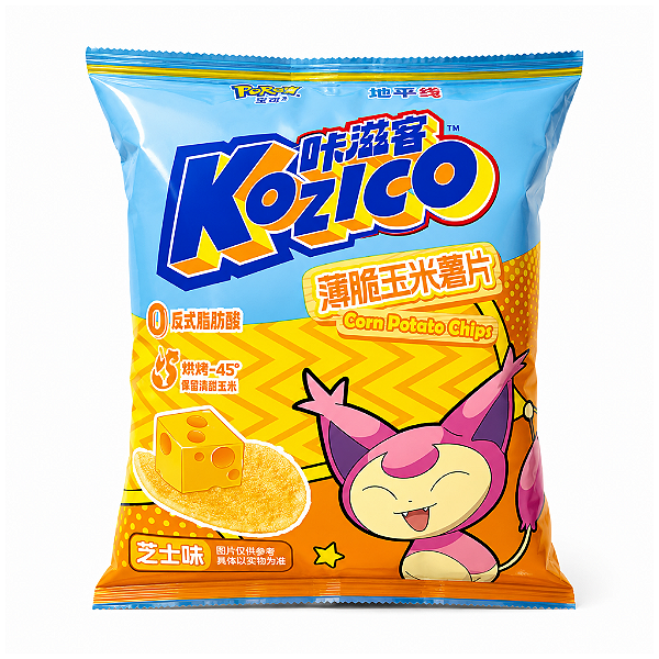 Salgadinho Kozico Corn Potato Chips Sabor Queijo 100g