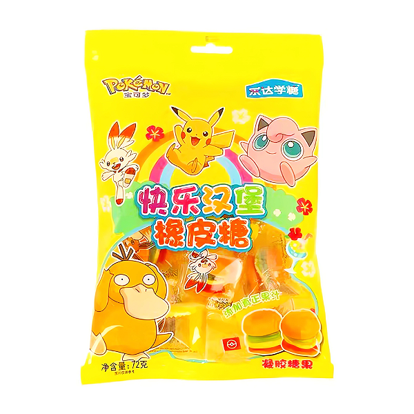 Bala de Goma Pokémon Laranja 72g