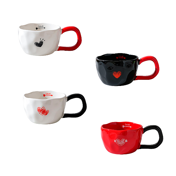 Caneca de Cerâmica Love Coração