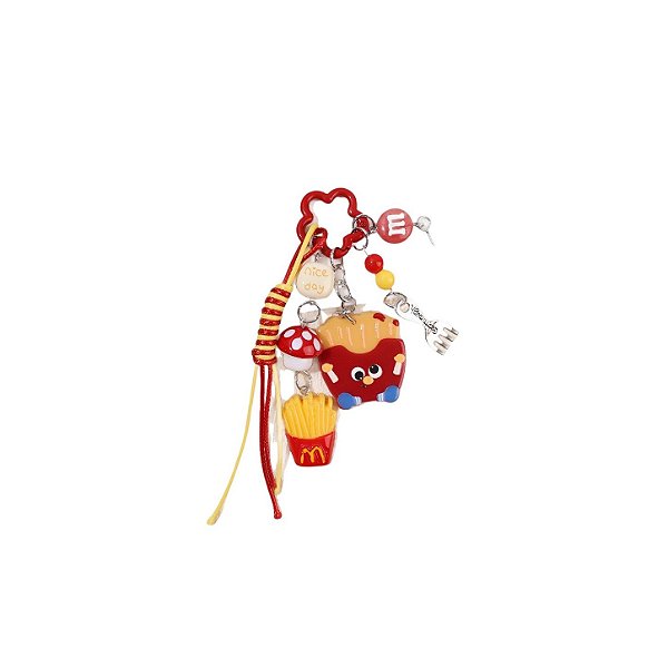 Chaveiro com Charms Batatinha Frita
