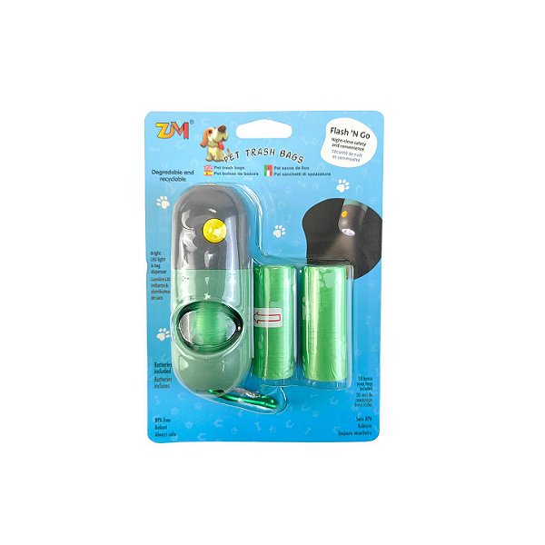 Kit Cata Caca PET Passeios com Lanterna - Allmini