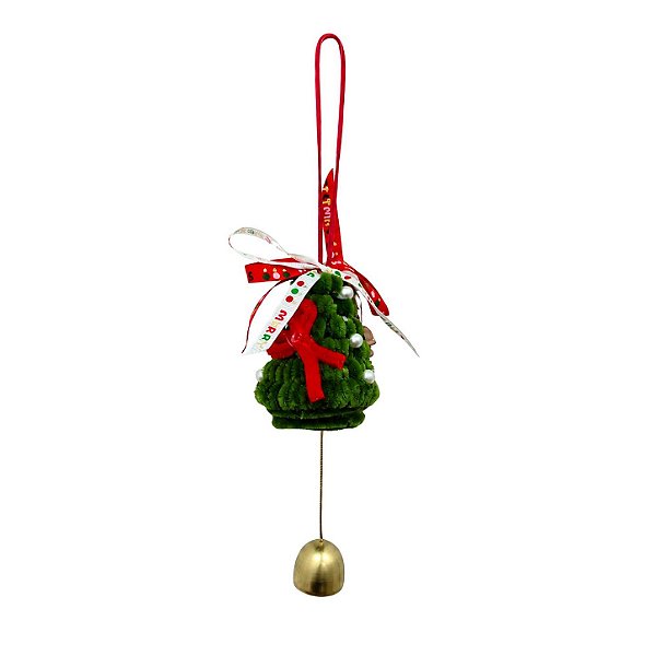 Enfeite de Natal Mini Árvore Charm com Sino - Allmini