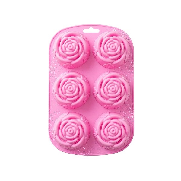 Forma de Silicone Flor com Folhas - Allmini
