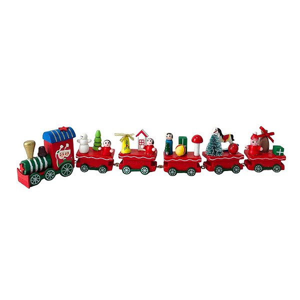 Ornamento de Trem de Natal Expresso Festivo do Papai Noel