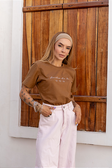 Tshirt Feita de Fé Três Corações