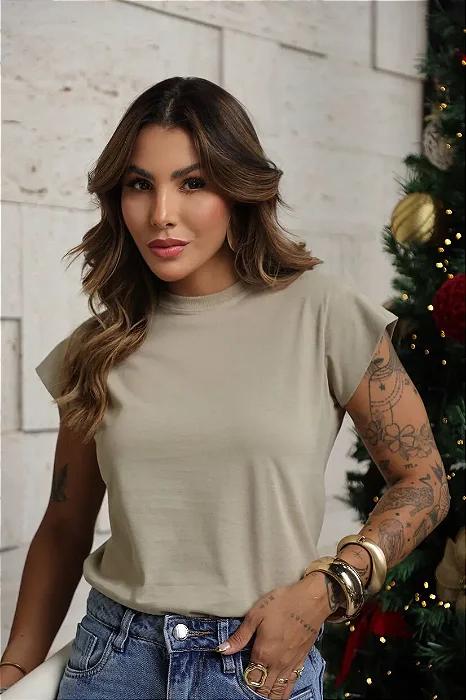 T-SHIRT MUSCLE - BEGE NATURALLY