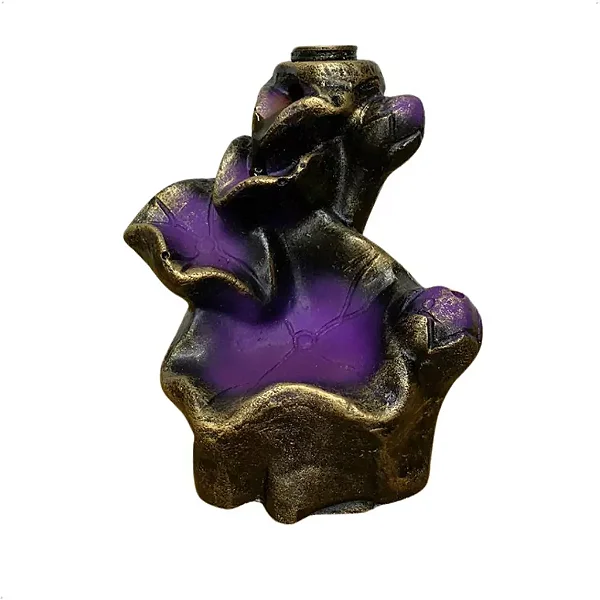 Incensário Cascata Roxo - Resina