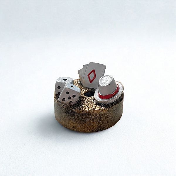 Ofertório Zé Pelintra Acessórios da Malandragem Chapéu Branco Resina 5 cm