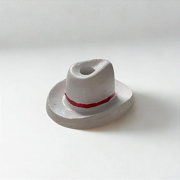 Ofertório Chapéu Branco Zé Pelintra em Resina 6 cm