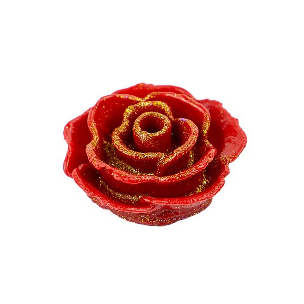 Ofertório Pomba Gira Rosa Vermelha Umbanda 5 cm Resina