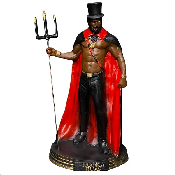 Exu Tranca Rua Cartola (R) 26cm - Resina - Umbanda Candomble