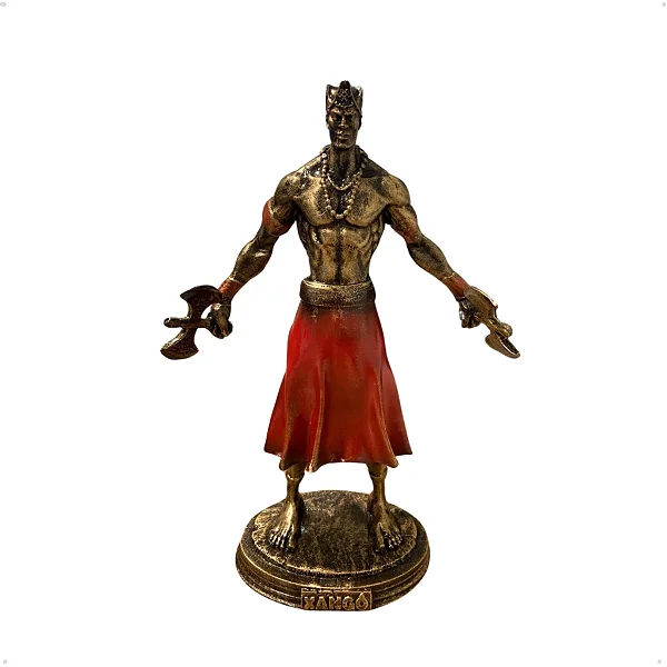 Xangô G (D) 25cm - Resina - Umbanda Candomblé