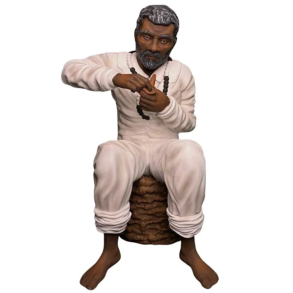 Imagem Preto velho 22cm resina