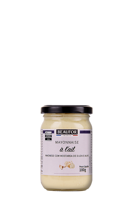 Maionese Francesa Beaufor Com Mostarda de Dijon e Alho 180g