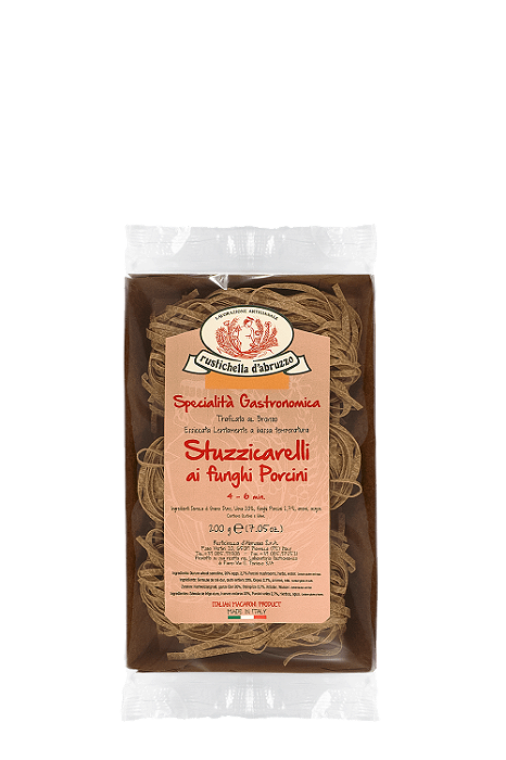 Massa Stuzzicarelli Com Funghi Porcini All Uovo Italiano Rustichella 200G