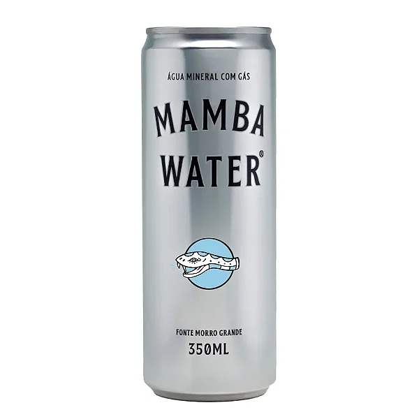 Água Mineral com Gás Mamba Water Lata 350ml