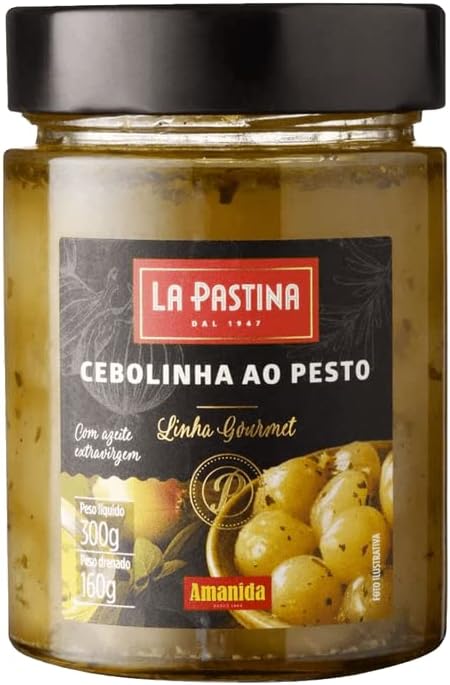 Cebolinhas ao Pesto com Azeite de Oliva Extravirgem La Pastina 160g