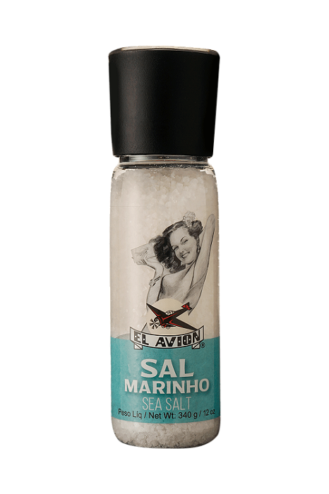 Sal Marinho Com Moedor El Avión 340g