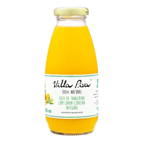 Suco de Tangerina Com Capim-Cidreira 300ml Villa Piva