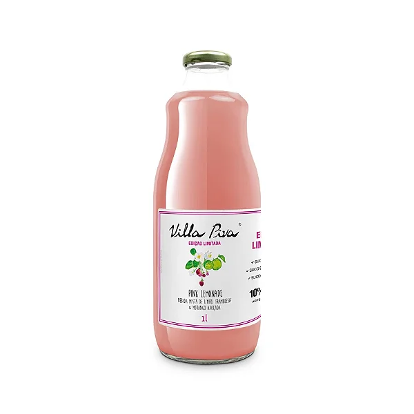 Suco Pink Lemonade 1 Litro Villa Piva