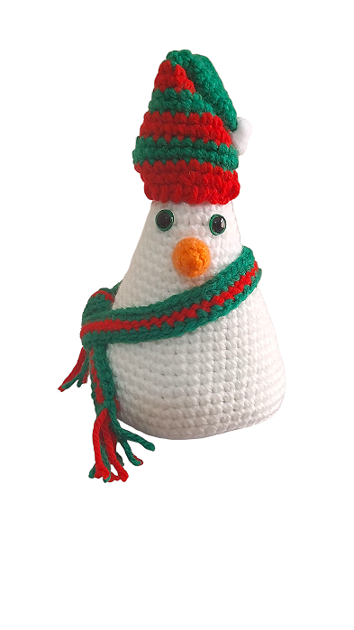 BONECO DE NEVE - ENFEITE DE MESA