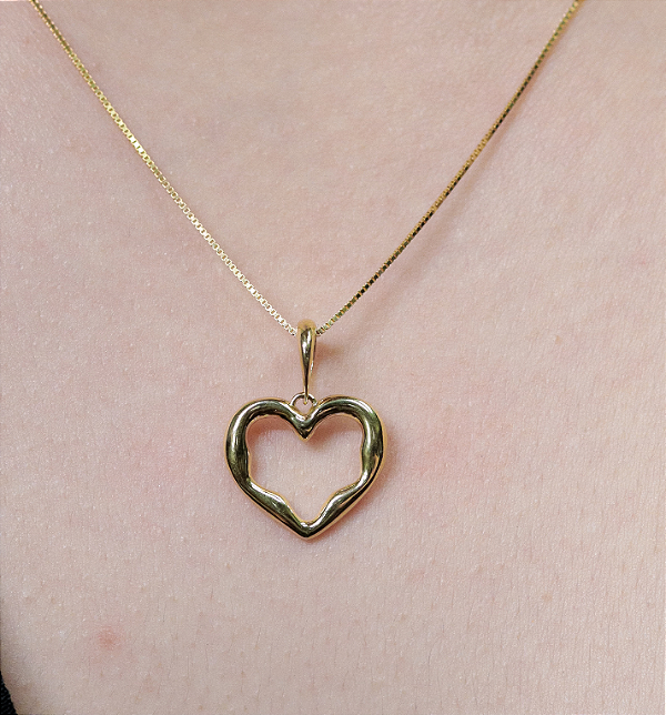 PINGENTE DE OURO 18K CORAÇÃO