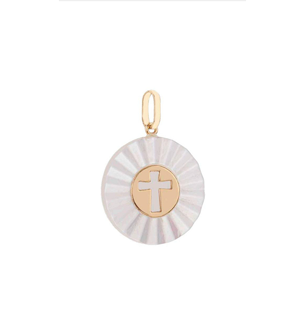 PINGENTE DE OURO 18K MADREPEROLA