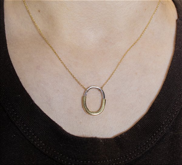 GARGANTILHA DE OURO 18K CADEADO GA60771770