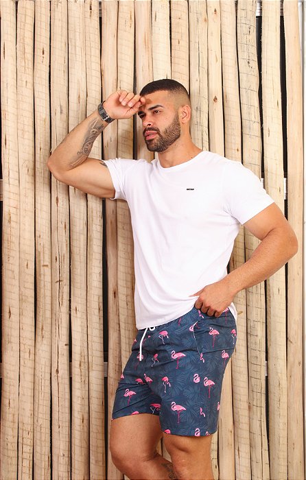 Bermuda Masculina - Flamingos