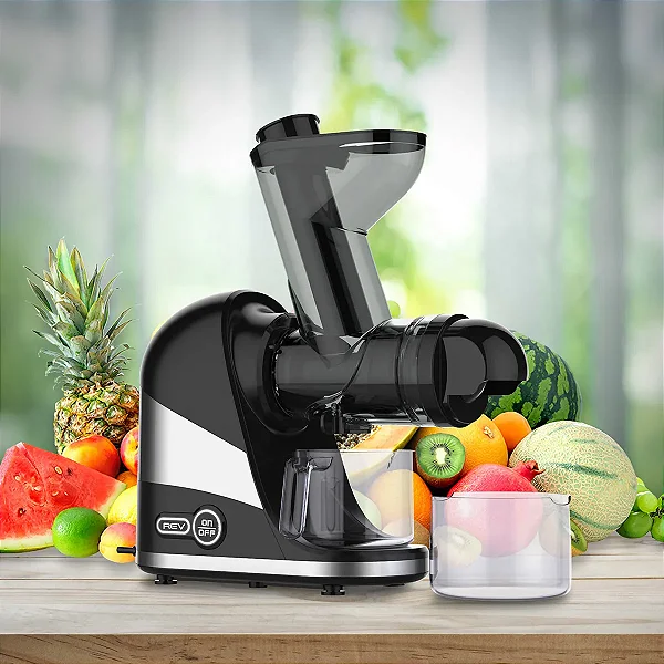 Extrator de Suco Moedor Espremedor Slow Juicer Horizontal (Mastigadora) – Prensagem a Frio